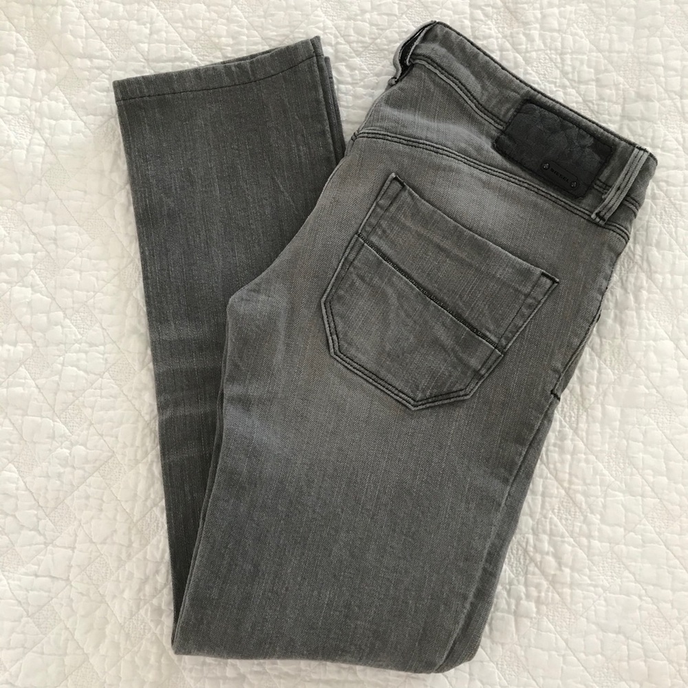 SALE‼️Diesel Italy Nevy Gray Stretch Jeans Sz 25
